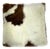 16x16 Tri-Color Premium Long-Haired Colombian Cowhide Pillow Cover – Handcrafted by Pablo Sota Designs For Sale