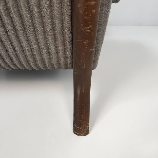 Set of Mid-Century Modern Italian Lounge Chair and Pouf by Eugenio Gerli for Tecno, 1960s For Sale - Image 12 of 18
