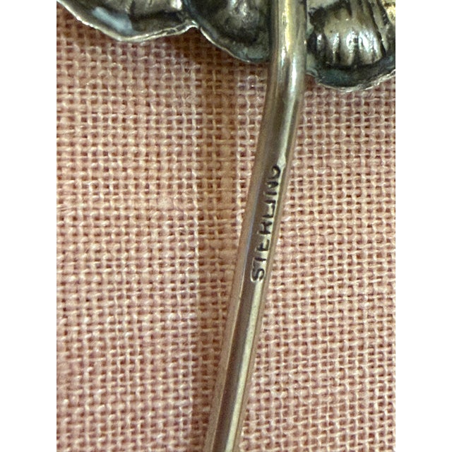 Mid 20th Century Sterling Flower Salt & Pepper Shakers For Sale - Image 12 of 12
