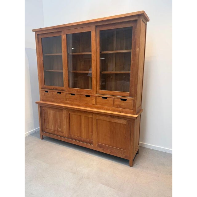 Vintage Teak Display Cabinet For Sale - Image 4 of 7