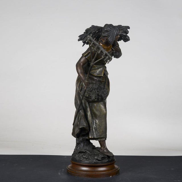 Metal Sculpture by Auguste Moreau Faneuse For Sale - Image 18 of 18
