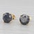 Art Deco New 3.70ctw Black Diamond Stud Earrings 14k Yellow Gold Round Solitaires - 2 Pieces For Sale - Image 3 of 6