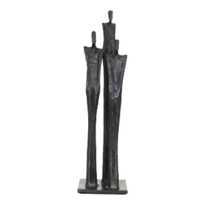 Amici v (13/25) - Elegant Figurative Bronze Sculpture of Three People Original Artwork by Nando Kallweit