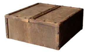 Vintage Split Double Door Wooden Box