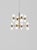 Golden Aballs Chandelier 8 by Parachilna Dimensions: D 123 x H 109 cm. Materials: Handmade ceramic body, Blown opal matt...