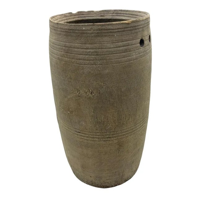 These vintage wood pots from India are truly special and when one considers they were carved from a single piece of wood...