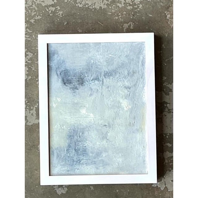 Mid-Century Modern Vintage Abstract Expressionist Painting For Sale - Image 3 of 12