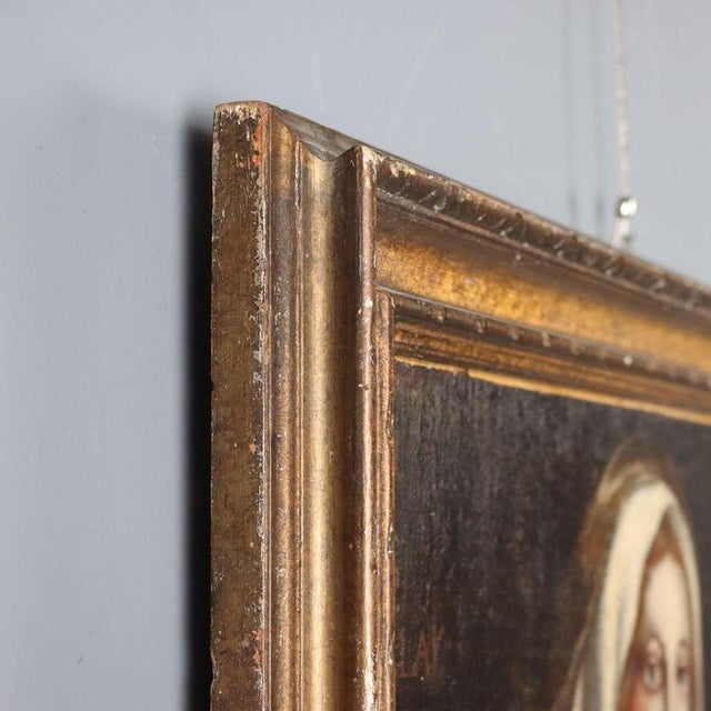Unknown Artist, Madonna with Sleeping Child, Oil on Canvas, Framed For Sale - Image 10 of 12