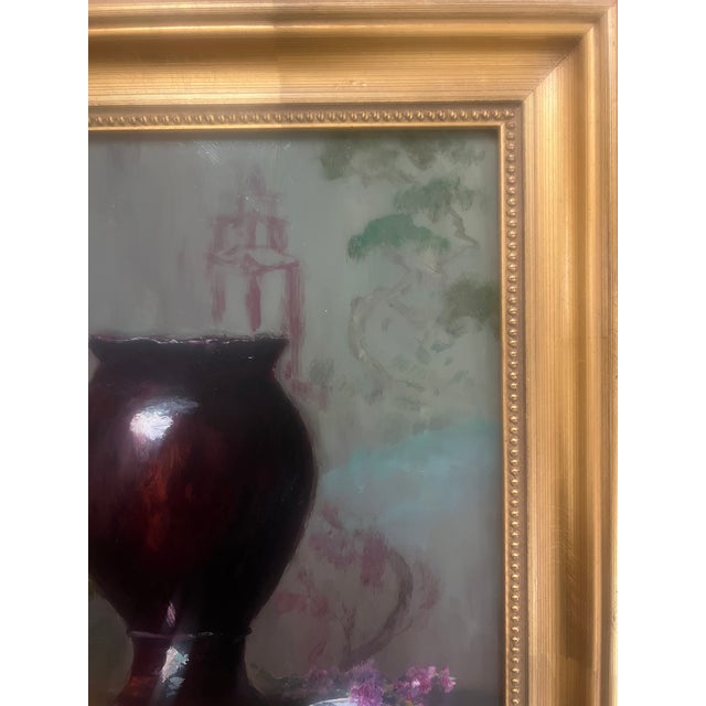 Laurie Samara 17.5 X 14.5 Acrylic Still Life, Signed. Framed For Sale In New York - Image 6 of 6