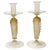 Opaline and Gold Polveri Murano Glass Candlesticks from Gabbiani, Italy, 1980s, Set of 2 For Sale - Image 10 of 10