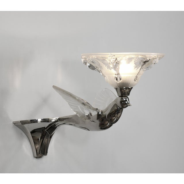 Boris Jean Lacroix French Art Deco Wall Sconces by Boris Lacroix 1930s France - A Pair For Sale - Image 4 of 14