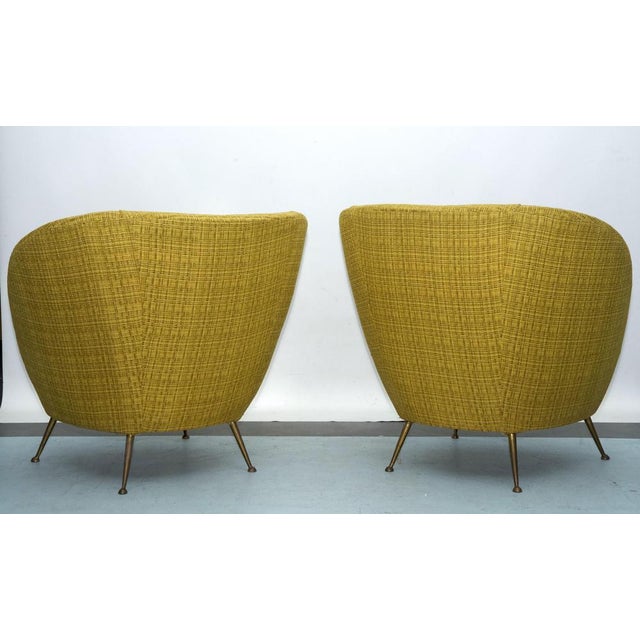 Mid-Century Modern Vintage Armchairs Italy, 1950s, Set of 2 For Sale - Image 3 of 12