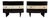 Twin Parchment and Exotic Wood Dressers, 1940s, Set of 2 For Sale