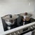 Orange and Brown Enameled Stainless Steel Pots from C&S of France, 1970s, Set of 2 For Sale - Image 10 of 18