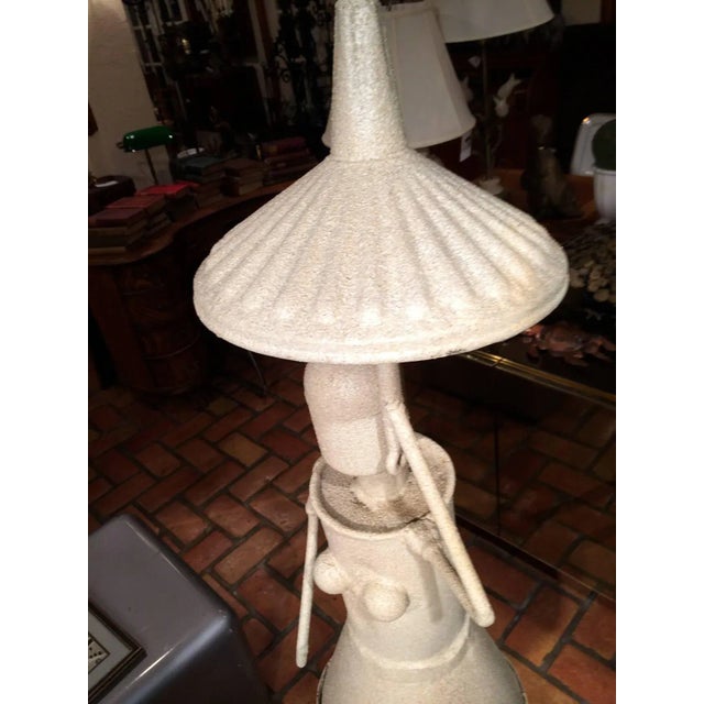 Tan Mid Century Modern 5 Ft Sculpture "Silent Rain " by Jon Westberg For Sale - Image 8 of 13