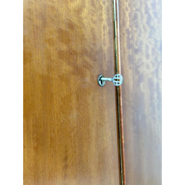 Brown Mid-Century German Wardrobe, 1960s For Sale - Image 8 of 11