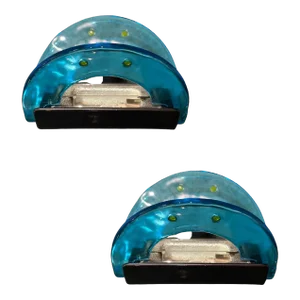Pair of Vintage Blue Abstract Sconces by Leucos