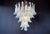 Baby Blue Italian Murano Style Chandelier, 52 Blue Glass Petals in 5 Levels For Sale - Image 8 of 12