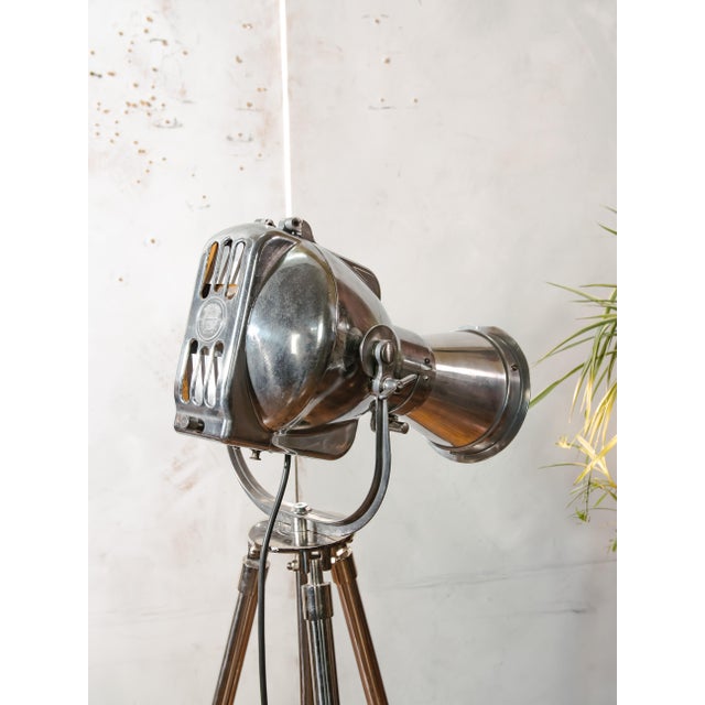 Patt 23N Spotlight on Chrome Tripod from Strand Electric, England, 1960s For Sale - Image 14 of 17