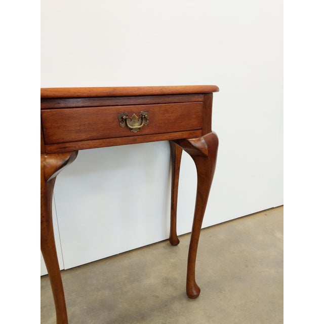 1920s Antique Queen Anne Style Hall Table For Sale - Image 5 of 6
