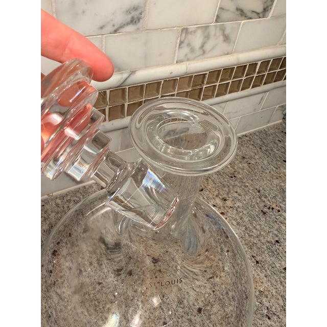 Saint-Louis Oxymore Crystal Wine Decanter For Sale In San Francisco - Image 6 of 11