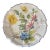 Late 20th Century Italian Mid-Century Hand Painted Floral Plate For Sale