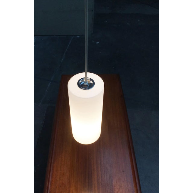 Metal Mid-Century German Glass Pendant Lamps from Limburg, Set of 3 For Sale - Image 7 of 18