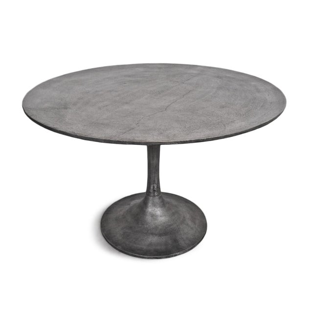 Gunmetal Round Dining Table Chairish