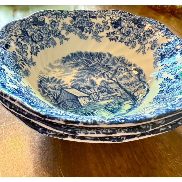 Johnson Brothers Mid 20th Century Mill Stream Bowls by Johnson Brothers - 3pcs For Sale - Image 4 of 12