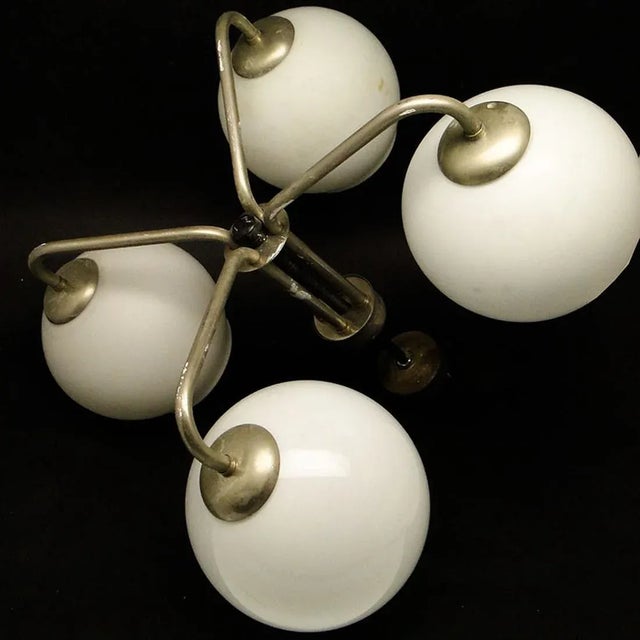 Mid-Century Modern Mid-Century Chandelier, Poland, 1970s For Sale - Image 3 of 7
