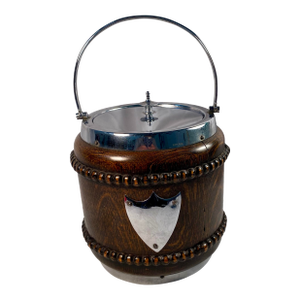 Antique English Biscuit Barrel, Circa 1920
