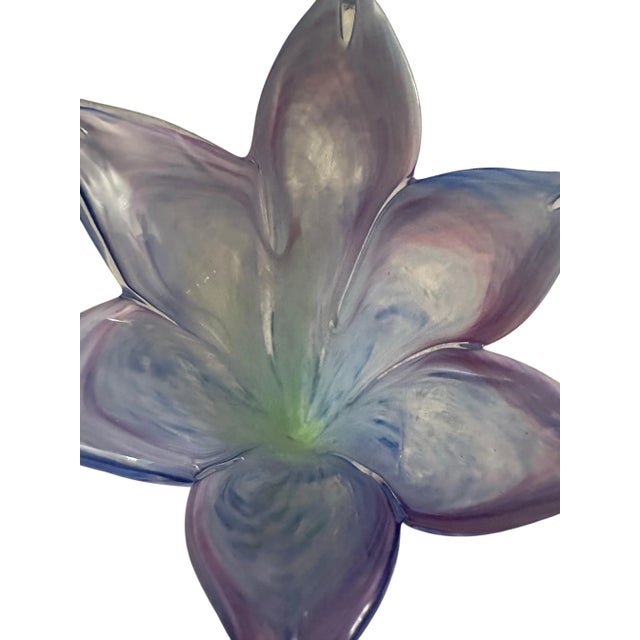 Vintage Art Glass Six Petal Vase For Sale In Birmingham - Image 6 of 11