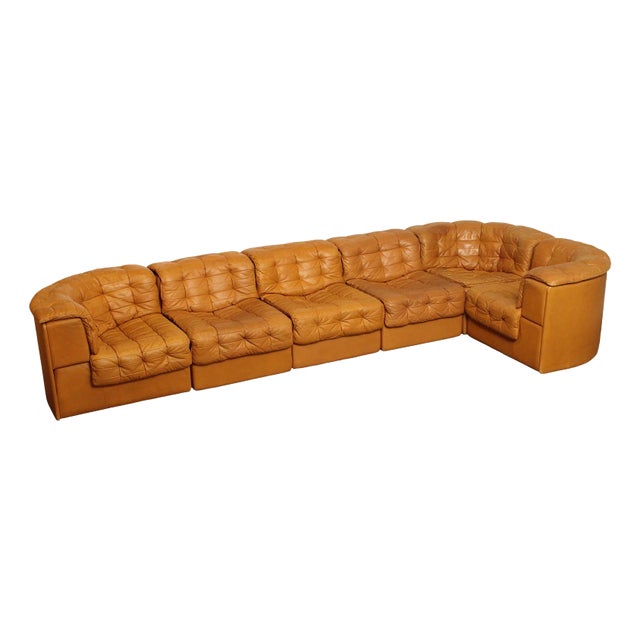 DeSede Six-Piece Patchwork Leather Sectional Sofa For Sale