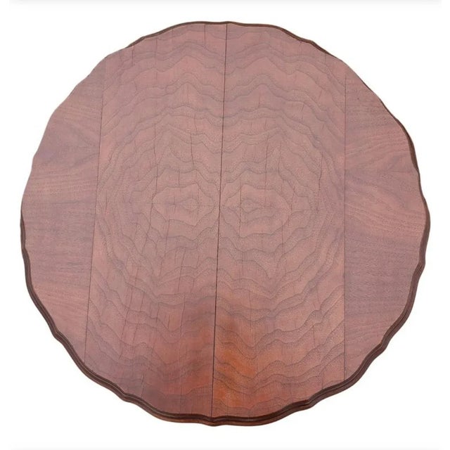 Pedestal Tripod Walnut Side Table Plant Stand With Turned Legs For Sale In Washington DC - Image 6 of 9