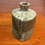 Stone Gray Vintage Brutalist Studio Pottery Triangular Bottle Vase With Textured Ash Glaze For Sale - Image 8 of 11