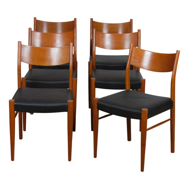 Vintage Chairs from Consorzio Sedie Friuli, 1960, Set of 6 For Sale