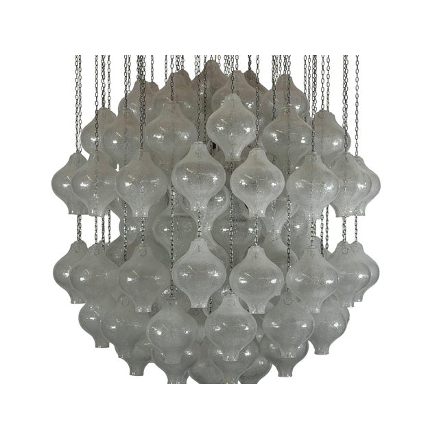 Tulipan Chandelier in Glass and Metal by J.T. Kalmar for Kalmar, Austria, 1970s For Sale - Image 13 of 18