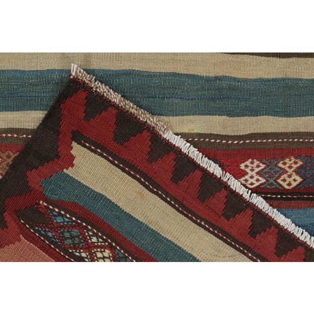 Textile Vintage Shahsavan Persian Kilim in Polychromatic Patterns by Rug & Kilim For Sale - Image 7 of 7
