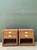 This matching pair of vintage nightstands captures the essence of mid-century organic design with their intricate braided...