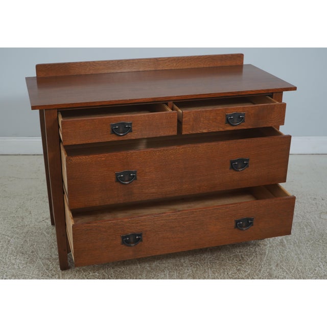 Mission Stickley Mission Oak 2 Over 3 Drawer Dresser For Sale - Image 3 of 18