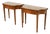 Baker Furniture Federal Inlaid Mahogany Flip-Top Consoles or Game Tables, Pair For Sale