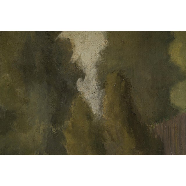 Marius Chambaz, Along the river Aire, Oil on Board For Sale - Image 4 of 13
