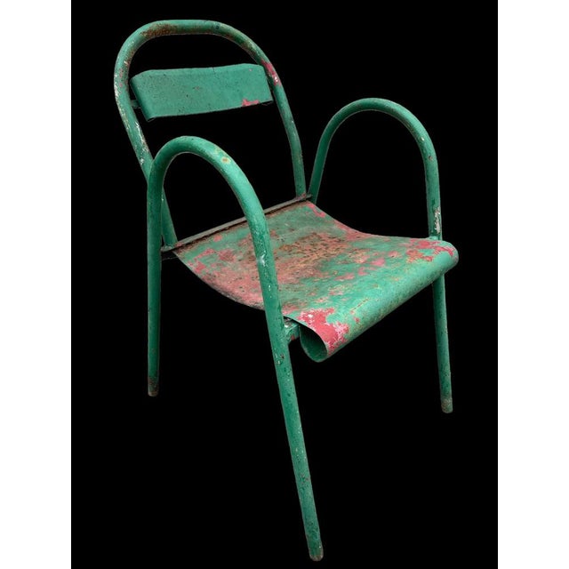 Stackable Armchairs from Tolix, 1950s, Set of 3 For Sale - Image 9 of 18