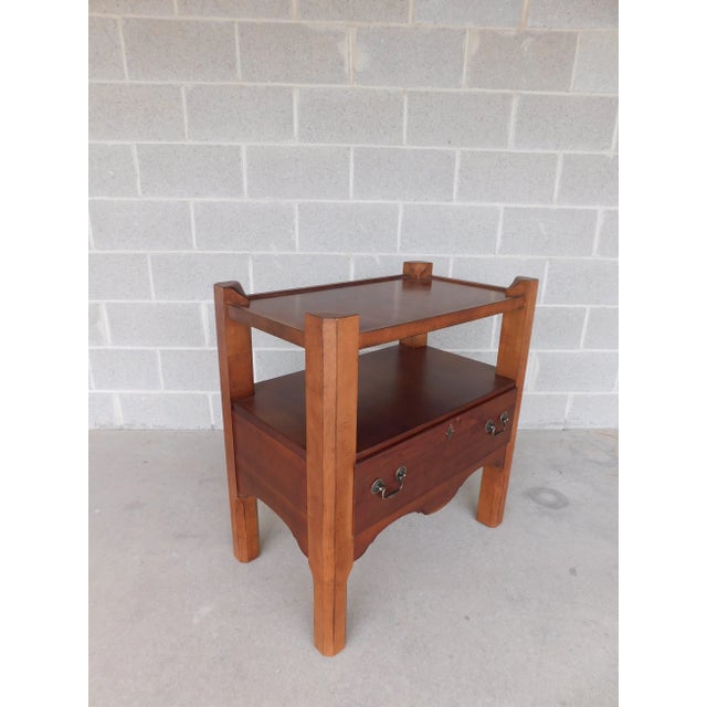 Lane Furniture Lane Furniture Williamsburg Cherry 1 Drawer Nightstand #B For Sale - Image 4 of 11