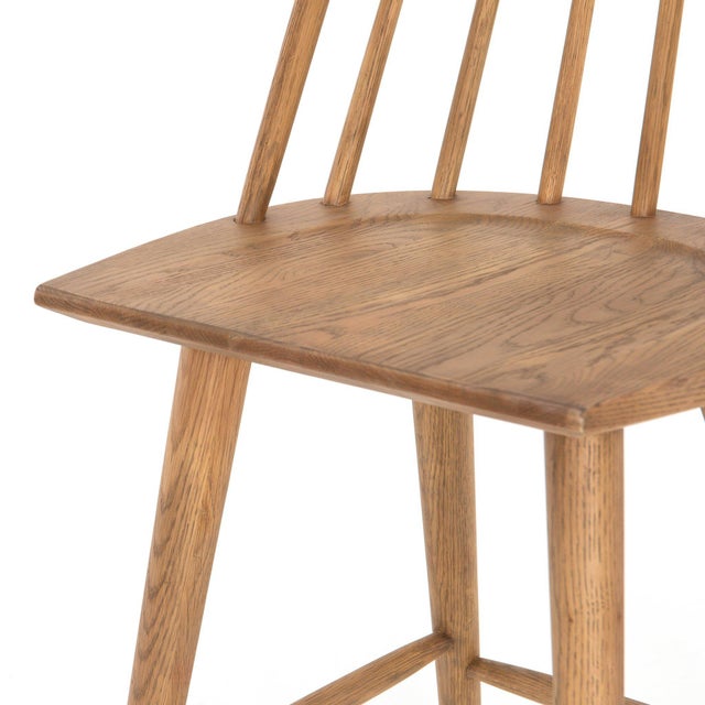 Four Hands Lewis Windsor Counter Stool - Sandy Oak For Sale - Image 10 of 10