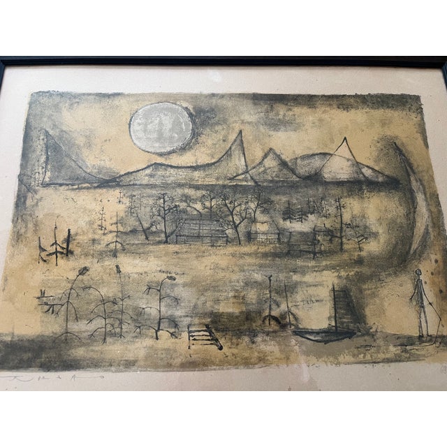 Zao Wou Ki, Mountain and Sun, 1951, Color Lithograph For Sale - Image 13 of 13