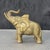1950s 1950s Etched Solid Brass Elephant Figurine Trunk Up For Sale - Image 5 of 13