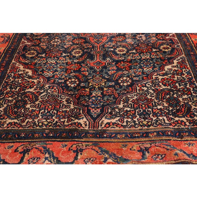 Early 20th Century Antique Persian Bibikabad Rug Runner, 03'05 X 17'00 For Sale - Image 5 of 10