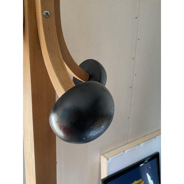 Wood Vintage Stella Coat Rack in Beech, 1950s For Sale - Image 7 of 14