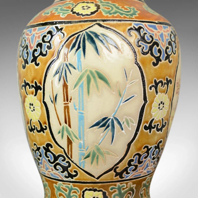 Late 20th Century Oriental Baluster Large Vase For Sale - Image 6 of 8